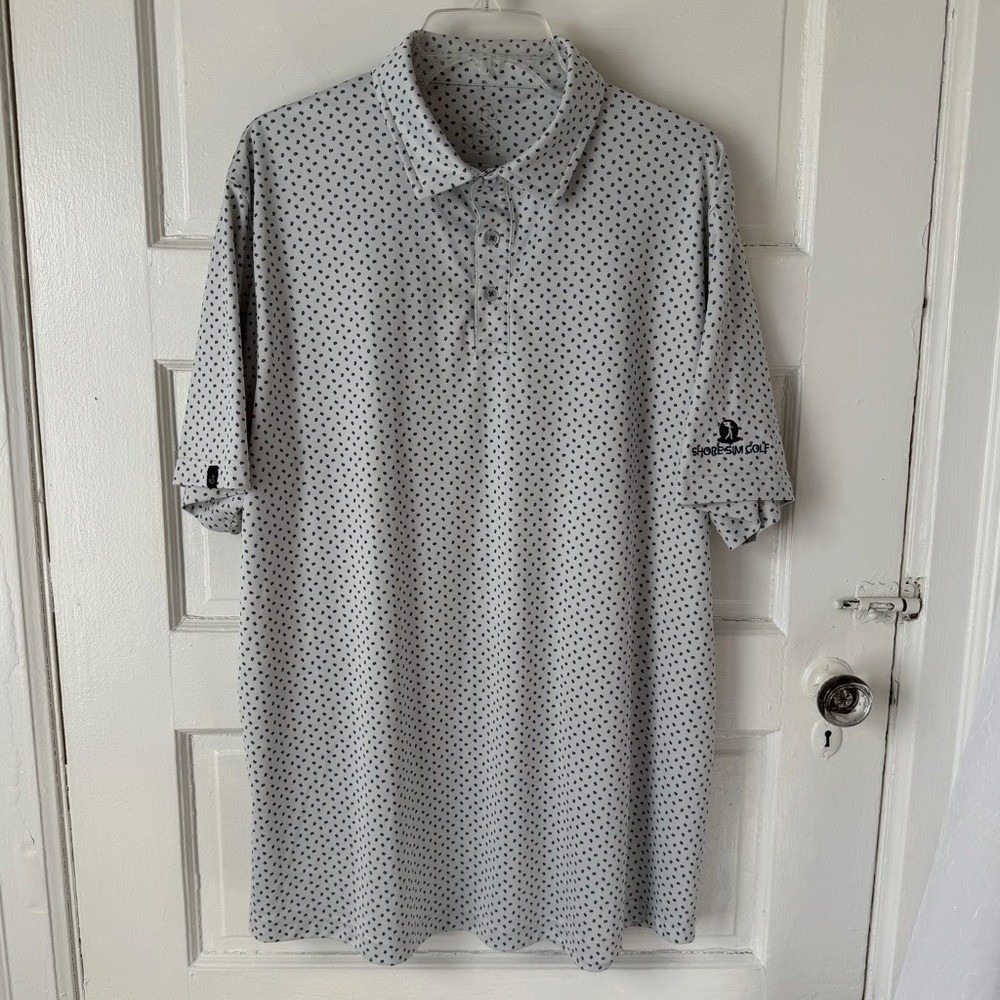Swannies Performance Golf Polo Shirt Short Sleeve Breathable Floral Print‎ XXL - Picture 15 of 15
